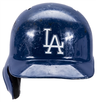 2014 Adrian Gonzalez Postseason Used Los Angeles Dodgers Batting Helmet (MLB Authenticated)